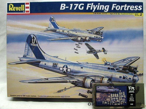 Revell 1/48 Boeing B-17G Flying Fortress (Ex-Monogram) With Verlinden Update Set, 85-5600 plastic model kit